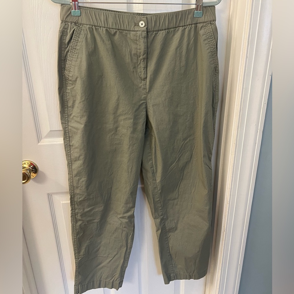 Chico’s Lightweight Cotton Convertible Long to Short Pants Sz L/12